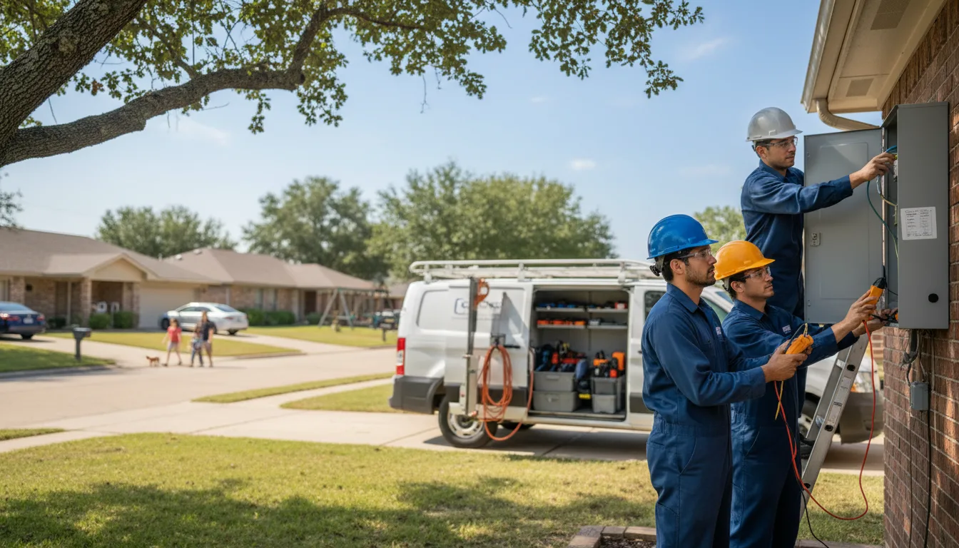 Certified electrician providing emergency electrical services in Pottsboro, TX